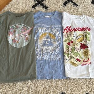 3 Abercrombie tshirts
